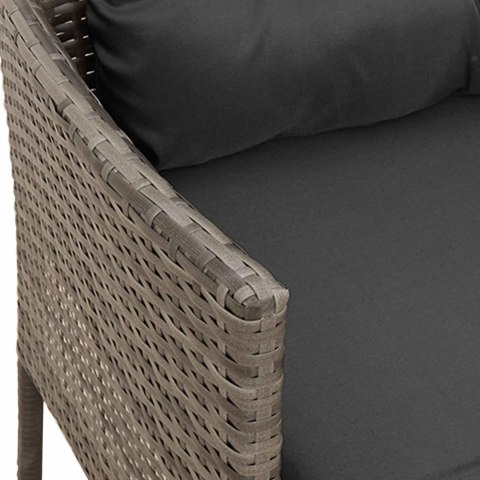 ZESTAW SOF NA OGRÓD Z PODUSZKĄ 2 EL. POLIRATTAN