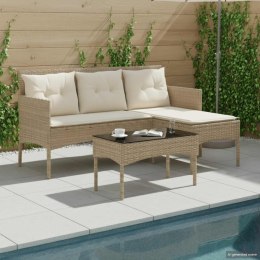 ZESTAW SOF NA OGRÓD Z PODUSZKĄ 2 EL. POLIRATTAN