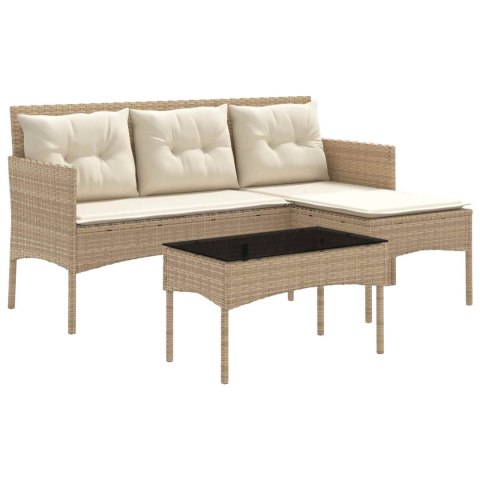 ZESTAW SOF NA OGRÓD Z PODUSZKĄ 2 EL. POLIRATTAN