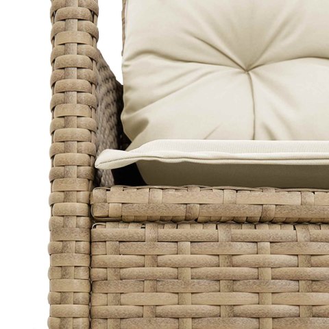 ZESTAW SOF NA OGRÓD Z PODUSZKĄ 2 EL. POLIRATTAN