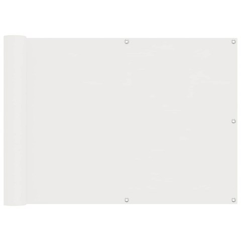 EKRAN BALKONOWY BIAŁY 75X200CM ALUMINIUM OXFORD POWLEKANY PU