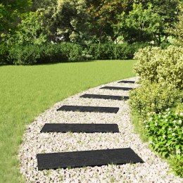 KAMIEŃ KROCZĄCY 6 EL. CZARNY 60,5X25X2CM GUMA