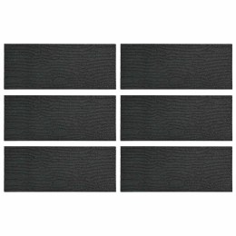 KAMIEŃ KROCZĄCY 6 EL. CZARNY 60,5X25X2CM GUMA