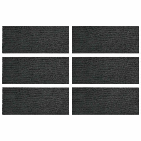 KAMIEŃ KROCZĄCY 6 EL. CZARNY 60,5X25X2CM GUMA