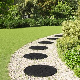 KAMIEŃ KROCZĄCY 6 EL. CZARNY Ø 44X2CM GUMA