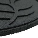 KAMIEŃ KROCZĄCY 6 EL. CZARNY Ø 44X2CM GUMA