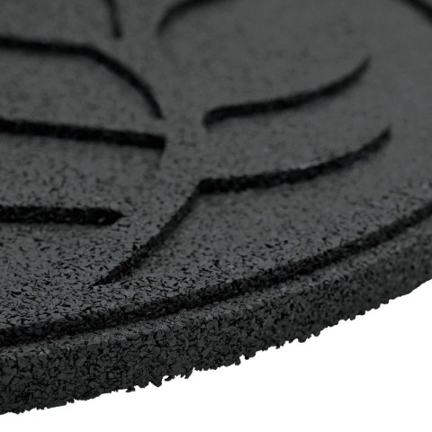 KAMIEŃ KROCZĄCY 6 EL. CZARNY Ø 44X2CM GUMA