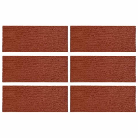 KAMIEŃ KROCZĄCY 6 EL. CZERWONY 60,5X25X2CM GUMA