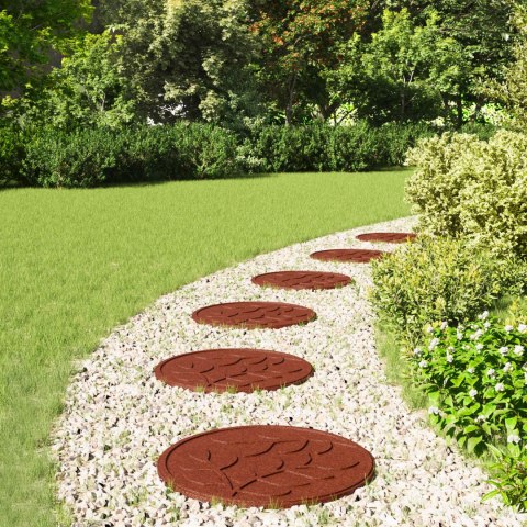 KAMIEŃ KROCZĄCY 6 EL. CZERWONY Ø 44X2CM GUMA