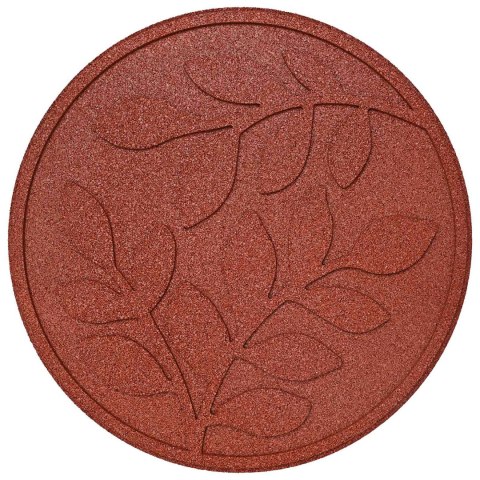 KAMIEŃ KROCZĄCY 6 EL. CZERWONY Ø 44X2CM GUMA