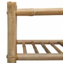 STOJAK NA BUTY Z PÓŁKĄ NATURALNY 68X28X30CM BAMBUS