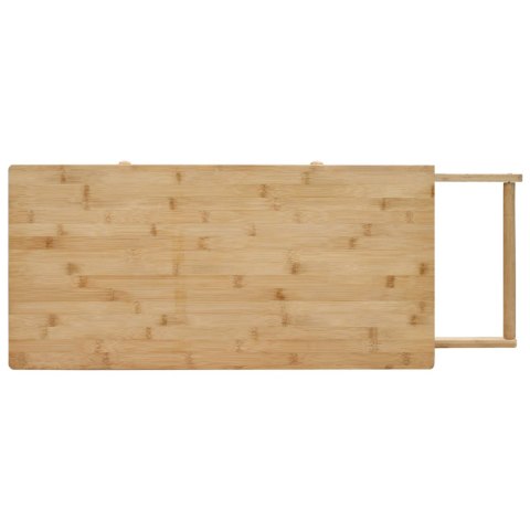 VidaXL Wózek kuchenny z kółkami Naturalny 90,5 x 36 x 86,5 cm Bambus