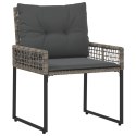 ZESTAW MEBLI OGRODOWYCH Z PODUSZKĄ 3 EL. SZARY