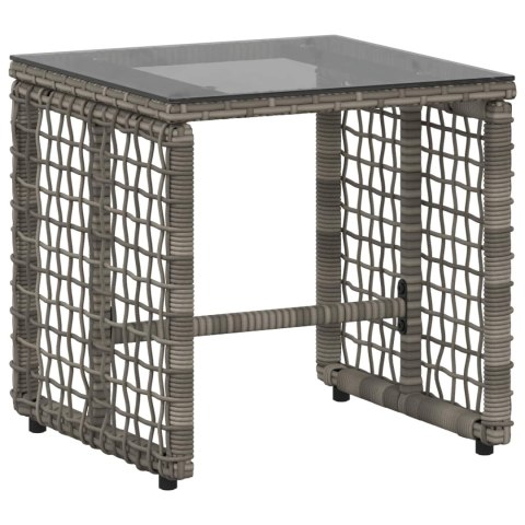 ZESTAW MEBLI OGRODOWYCH Z PODUSZKĄ 3 EL. SZARY