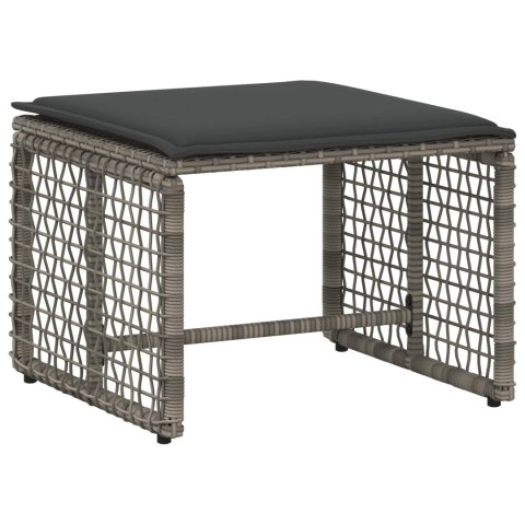 ZESTAW MEBLI OGRODOWYCH Z PODUSZKĄ 5 EL. SZARY