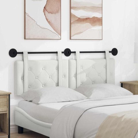 WISZĄCA GŁOWA BIAŁY 150X55X5CM SKÓRA EKOLOGICZNA