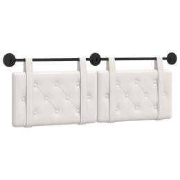 WISZĄCA GŁOWA BIAŁY 150X55X5CM SKÓRA EKOLOGICZNA