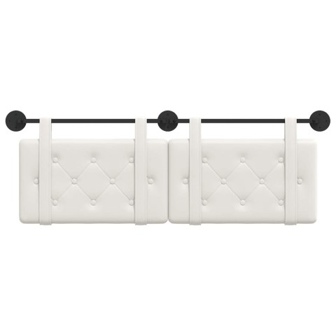 WISZĄCA GŁOWA BIAŁY 150X55X5CM SKÓRA EKOLOGICZNA