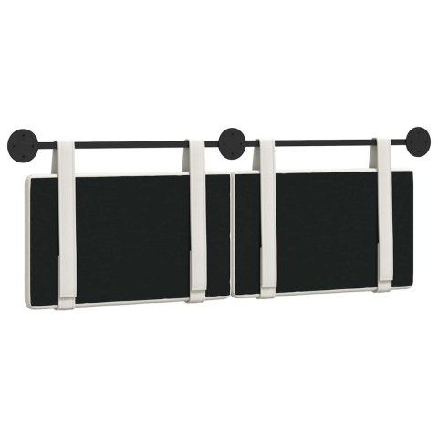 WISZĄCA GŁOWA BIAŁY 150X55X5CM SKÓRA EKOLOGICZNA