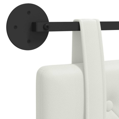 WISZĄCA GŁOWA BIAŁY 150X55X5CM SKÓRA EKOLOGICZNA