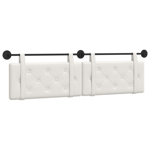 WISZĄCA GŁOWA BIAŁY 190X55X5CM SKÓRA EKOLOGICZNA