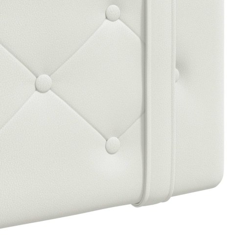 WISZĄCA GŁOWA BIAŁY 190X55X5CM SKÓRA EKOLOGICZNA