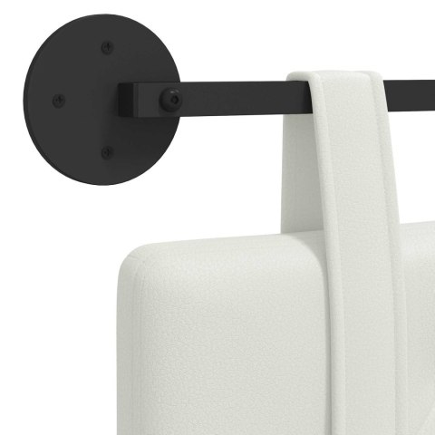 WISZĄCA GŁOWA BIAŁY 190X55X5CM SKÓRA EKOLOGICZNA