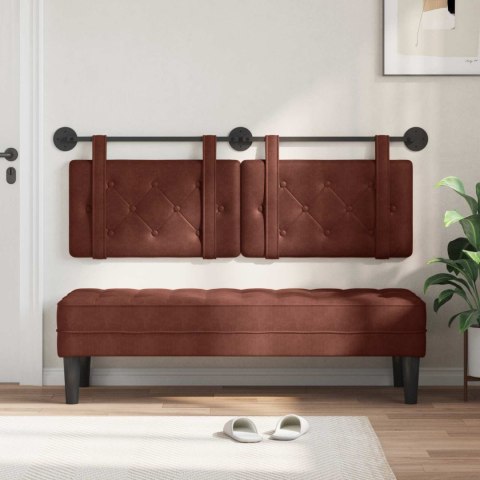 WISZĄCA GŁOWA BŁYSZCZĄCY BRĄZ 130X55X5CM ANTYCZNY PU