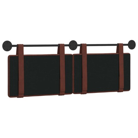 WISZĄCA GŁOWA BŁYSZCZĄCY BRĄZ 130X55X5CM ANTYCZNY PU