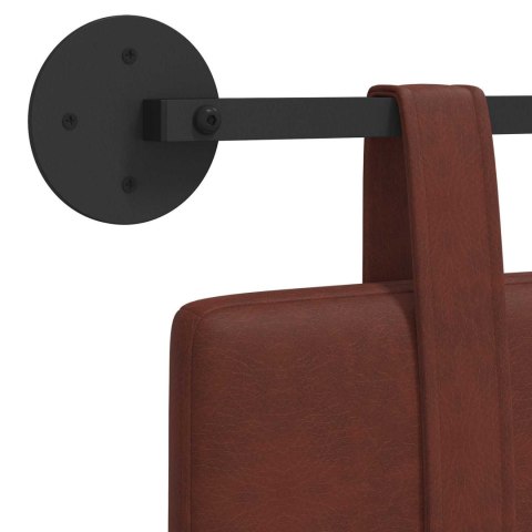 WISZĄCA GŁOWA BŁYSZCZĄCY BRĄZ 150X55X5CM ANTYCZNY PU