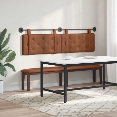 WISZĄCA GŁOWA BRĄZOWY 170X55X5CM ANTYCZNY PU