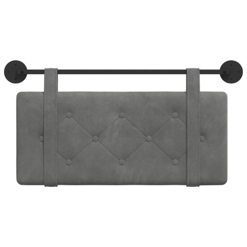 WISZĄCA GŁOWA CIEMNOSZARY 100X55X5CM AKSAMIT