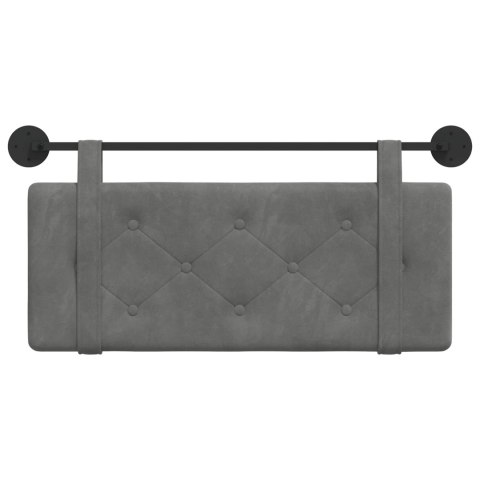 WISZĄCA GŁOWA CIEMNOSZARY 110X55X5CM AKSAMIT