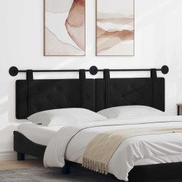 WISZĄCA GŁOWA CZARNY 170X55X5CM AKSAMIT