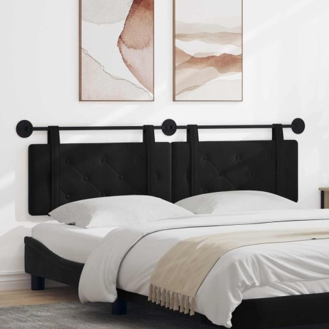 WISZĄCA GŁOWA CZARNY 170X55X5CM AKSAMIT