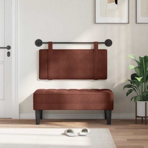 WISZĄCA GŁOWA GŁADKI BŁYSZCZĄCY BRĄZ 90X55X5CM ANTYCZNY PU