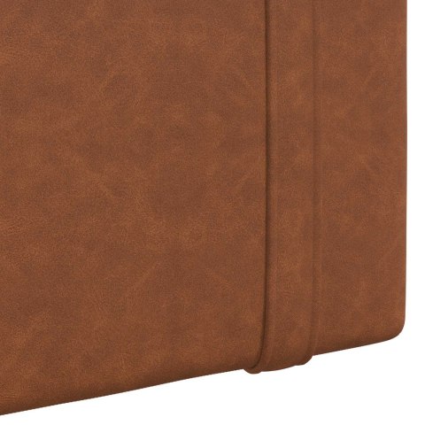 WISZĄCA GŁOWA GŁADKI BRĄZOWY 130X55X5CM ANTYCZNY PU