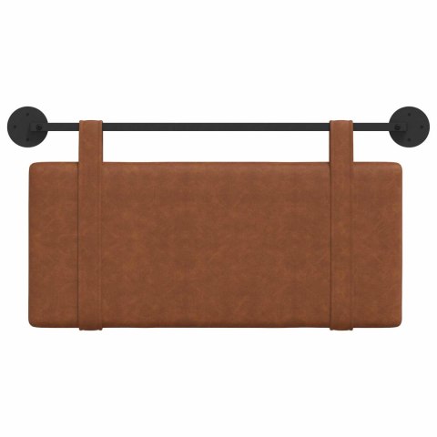 WISZĄCA GŁOWA GŁADKI BRĄZOWY 90X55X5CM ANTYCZNY PU