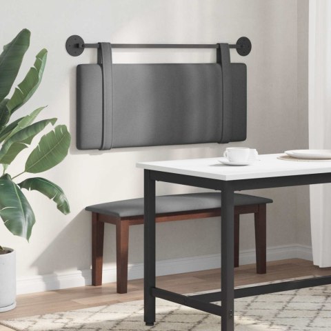 WISZĄCA GŁOWA GŁADKI CIEMNOSZARY 110X55X5CM TKANINA