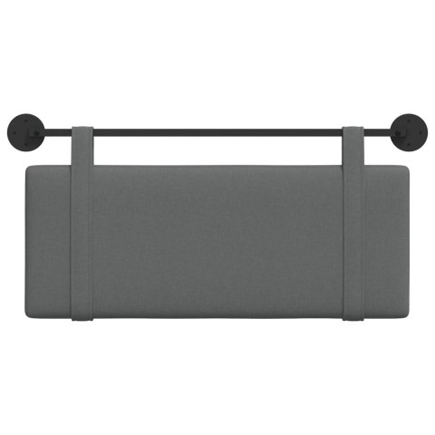 WISZĄCA GŁOWA GŁADKI CIEMNOSZARY 110X55X5CM TKANINA