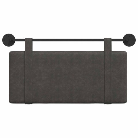 WISZĄCA GŁOWA GŁADKI CZARNY 100X55X5CM ANTYCZNY PU