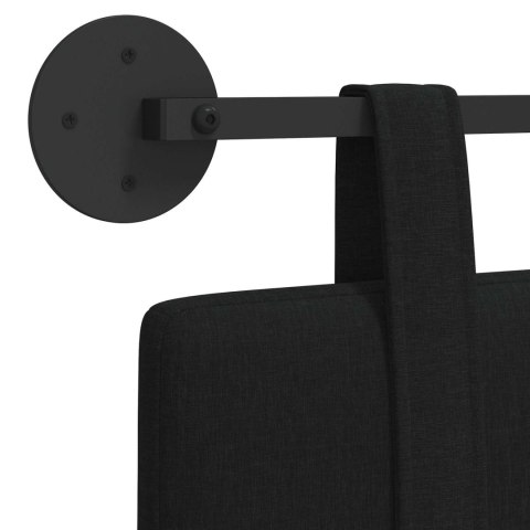 WISZĄCA GŁOWA GŁADKI CZARNY 110X55X5CM TKANINA