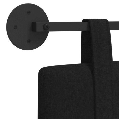 WISZĄCA GŁOWA GŁADKI CZARNY 150X55X5CM TKANINA