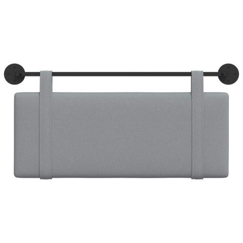 WISZĄCA GŁOWA GŁADKI JASNOSZARY 110X55X5CM TKANINA