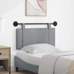 WISZĄCA GŁOWA GŁADKI JASNOSZARY 90X55X5CM TKANINA