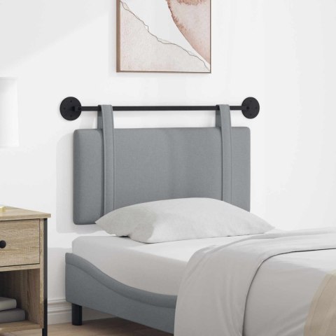 WISZĄCA GŁOWA GŁADKI JASNOSZARY 90X55X5CM TKANINA