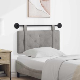 WISZĄCA GŁOWA JASNOSZARY 90X55X5CM AKSAMIT