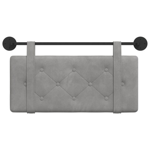 WISZĄCA GŁOWA JASNOSZARY 90X55X5CM AKSAMIT