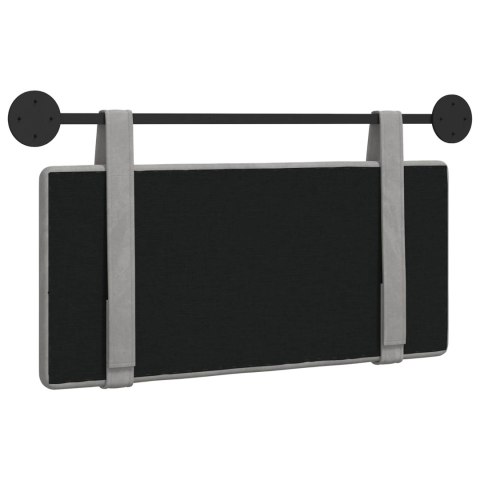 WISZĄCA GŁOWA JASNOSZARY 90X55X5CM AKSAMIT