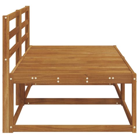 2 SZTUKA ŚRODKOWA SOFA OGRODOWA LITE DREWNO AKACJI NATURALNY